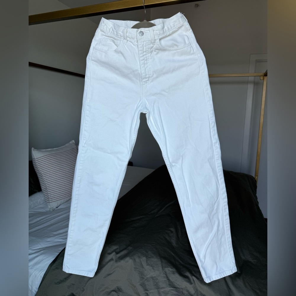 Guess by Georges Marciano White Jeans Size 29 Made in USA 80s 90s Tapered Denim